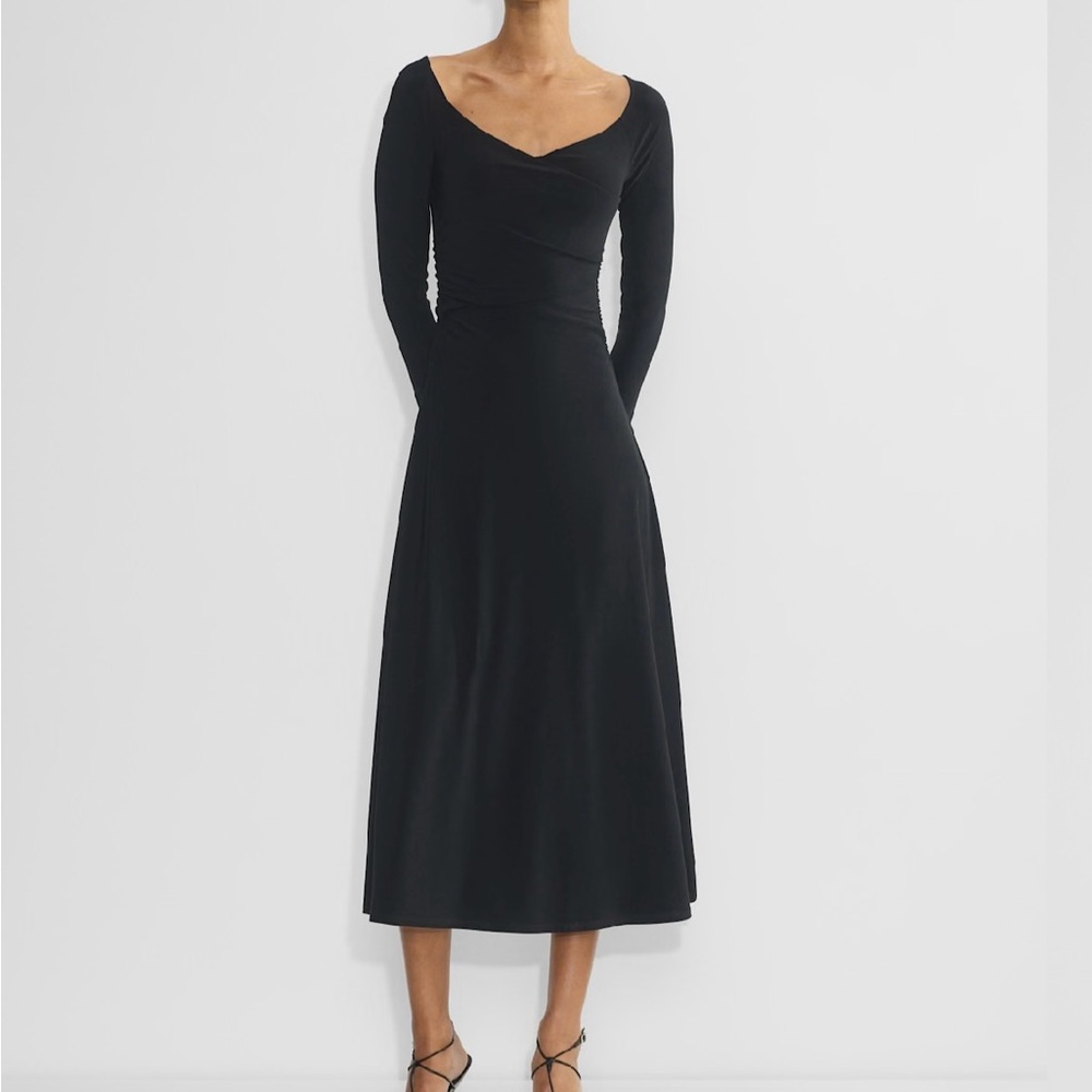 Aritzia Black Long Sleeve Dress